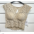 Women's Sleeveless Lace Crop Top (S/M ONE SIZE) ITALIAN FASHION IMPSH233208
