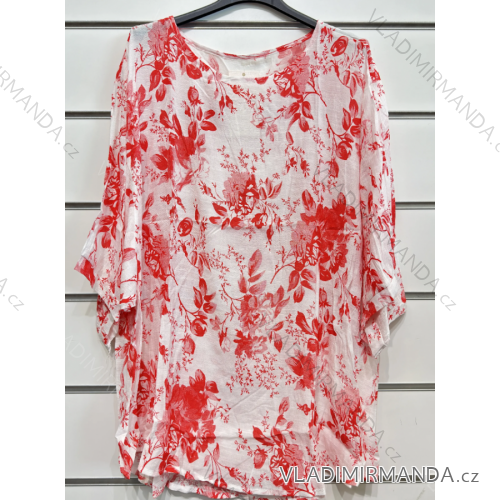 Women's Oversized 3/4 Long Sleeve Tunic (S/M ONE SIZE) ITALIAN FASHION IMPSH23XH2331