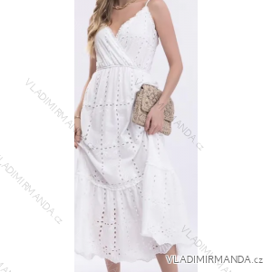 Women's Long Summer Lace Strap Dress (S/M ONE SIZE) ITALIAN FASHION IMPLP2363700015