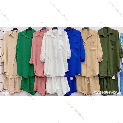 Women's Long Chiffon Short Sleeve Dress (S/M ONE SIZE) ITALIAN FASHION IMWGS231048