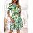 Women's Short Sleeve Summer Chiffon Dress With Belt (S/M ONE SIZE) ITALIAN FASHION IMWGM231307