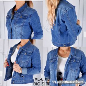 Denim Jacket Long Sleeve Women's Plus Size (XL-6XL) ITALIAN FASHION TRA231319