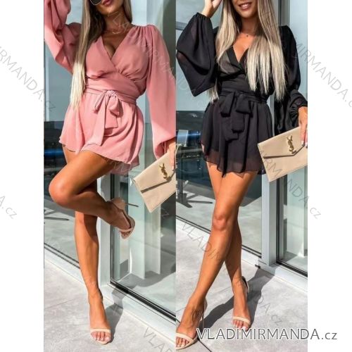 Women's Long Sleeve Chiffon Dress (S/M ONE SIZE) ITALIAN FASHION IMWE231379