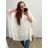 Women's Plus Size Oversize Short Sleeve Tunic (XL/2XL/3XL/4XL ONE SIZE) ITALIAN FASHION IMBM23FATI