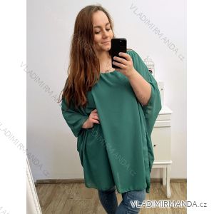 Women's Plus Size Oversize Short Sleeve Tunic (XL/2XL/3XL/4XL ONE SIZE) ITALIAN FASHION IMBM23FATI