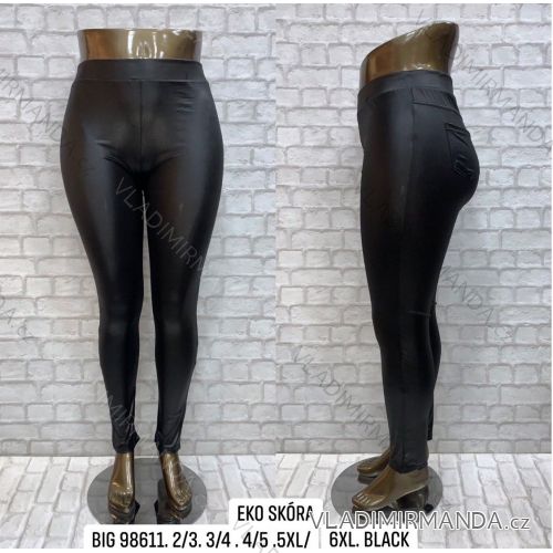 Women's Long Leather Leggings Plus Size (2XL/3XL-5XL/6XL) TURKISH FASHION TMWL2398611