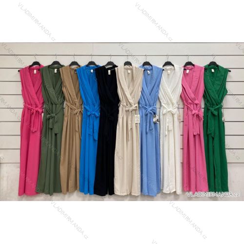 Women's Sleeveless Long Jumpsuit (S/M ONE SIZE) ITALIAN FASHION IMWM231444