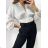 Women's Long Sleeve Top Blouse (S/M ONE SIZE) ITALIAN FASHION IMPGM2326212