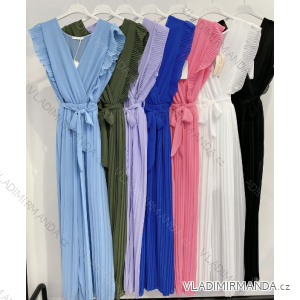 Women's Long Chiffon Short Sleeve Dress (S/M ONE SIZE) ITALIAN FASHION IMWGS231048