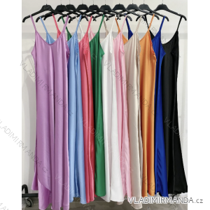 Women's Long Chiffon Short Sleeve Dress (S/M ONE SIZE) ITALIAN FASHION IMWGS231048