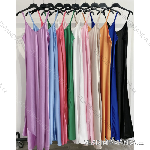 Women's Long Chiffon Short Sleeve Dress (S/M ONE SIZE) ITALIAN FASHION IMWGS231048