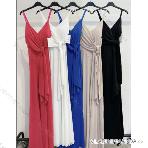 Women's Long Chiffon Short Sleeve Dress (S/M ONE SIZE) ITALIAN FASHION IMWGS231048