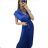 Šaty riflové dlouhé košilové dámské (uni sl) ITALIAN Fashion IM3181746 S/M Royal blue