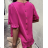 Women's Long Chiffon Short Sleeve Dress (S/M ONE SIZE) ITALIAN FASHION IMWGS231048