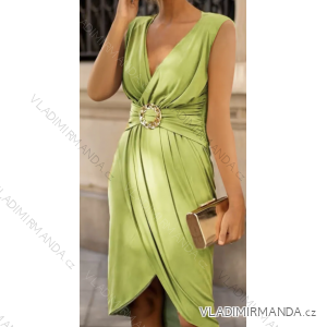 Women's Long Chiffon Short Sleeve Dress (S/M ONE SIZE) ITALIAN FASHION IMWGS231048