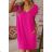 Women's Cotton Short Sleeve Summer Dress (S / M / L / XL ONE SIZE) ITALIAN FASHION IMD22472