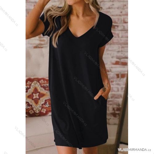 Women's Cotton Short Sleeve Summer Dress (S / M / L / XL ONE SIZE) ITALIAN FASHION IMD22472