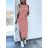 Women's Stripe Long Summer Sleeveless Dress (S/M ONE SIZE) ITALIAN FASHION IMD23330