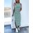 Women's Stripe Long Summer Sleeveless Dress (S/M ONE SIZE) ITALIAN FASHION IMD23330