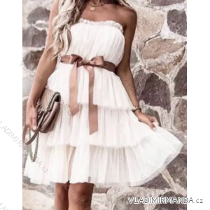 Women's Long Chiffon Short Sleeve Dress (S/M ONE SIZE) ITALIAN FASHION IMWGS231048