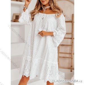 Women's Long Sleeve Lace Dress (S/M ONE SIZE) ITALIAN FASHION IMM23FS52978