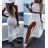 Women's Strappy Top Knitted Skirt Set (S/M ONE SIZE) ITALIAN FASHION IMM23M8509