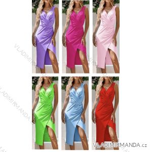 Women's Sleeveless Summer Dress (S / M ONE SIZE) ITALIAN FASHION IMWB22045