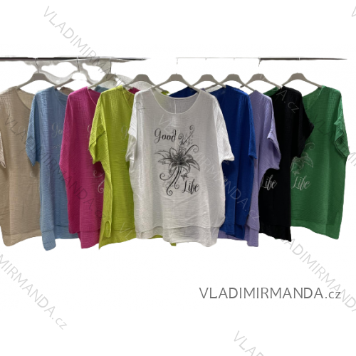 Tunic / blouse long sleeve women's oversized (3XL / 4XL ONE SIZE) ITALIAN FASHION IMWQ2191650