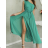 Women's Long Chiffon Short Sleeve Dress (S/M ONE SIZE) ITALIAN FASHION IMWGS231048