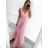 Women's elegant evening dress with straps (S/M ONE SIZE) ITALIAN FASHION IMM22fs52571/DR dark pink