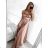 Women's Strapless Long Party Dress (S/M ONE SIZE) ITALIAN FASHION IMPBB2323479