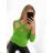 T-shirt elegant long sleeve women (S / M ONE SIZE) ITALIAN FASHION IMWK21008 S/M white