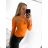 T-shirt elegant long sleeve women (S / M ONE SIZE) ITALIAN FASHION IMWK21008 S/M white