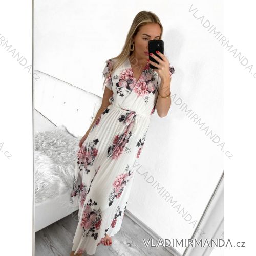 Women's Summer Long Sleeveless Dress (S/M ONE SIZE) ITALIAN FASHION IMW23127