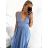 Women's strapless long party dress (S/M ONE SIZE) ITALIAN FASHION IMPBB23B22631/DU S/M pink