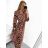 Long Sleeve Summer Dress (UNI S-M) ITALIAN FASHION IMW20E8369 S/M Leopard