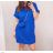 Dress with bag short sleeve women's plus size (2XL/3XL ONE SIZE) ITALIAN FASHION IM423064/DUR red