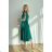 Women's Plus Size (42-46) Long Elegant Party Sleeveless Dress POLISH FASHION PMLBC23265-10 dark green 34