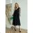 Women's Plus Size (42-46) Long Elegant Party Sleeveless Dress POLISH FASHION PMLBC23265-10 black 34