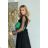 Women's Plus Size (42-46) Long Elegant Party Sleeveless Dress POLISH FASHION PMLBC23265-10 black 34