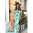 Women's Plus Size (42-46) Long Elegant Party Sleeveless Dress POLISH FASHION PMLBC23265-10 Green 34