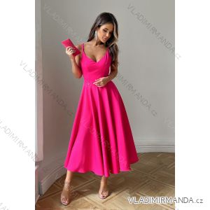 Women's Plus Size (42-46) Long Elegant Party Sleeveless Dress POLISH FASHION PMLBC23265-10