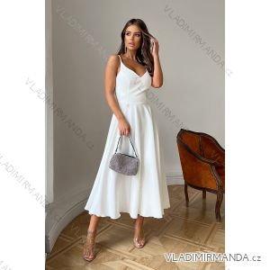 Women's Plus Size (42-46) Long Elegant Party Sleeveless Dress POLISH FASHION PMLBC23265-10