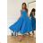 Women's Plus Size (42-46) Long Elegant Party Sleeveless Dress POLISH FASHION PMLBC23265-10