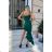 Women's Plus Size (42-46) Long Elegant Party Sleeveless Dress POLISH FASHION PMLBC23265-10 Green 34