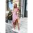 Women's Plus Size (42-46) Long Elegant Party Sleeveless Dress POLISH FASHION PMLBC23265-10 pink 34