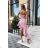 Women's Plus Size (42-46) Long Elegant Party Sleeveless Dress POLISH FASHION PMLBC23265-10 pink 34