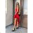 Women's Plus Size (42-46) Long Elegant Party Sleeveless Dress POLISH FASHION PMLBC23265-10 red 34