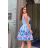 Women's Plus Size (42-46) Long Elegant Party Sleeveless Dress POLISH FASHION PMLBC23265-10 blue 