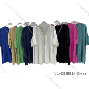 Tunic / blouse long sleeve women's oversized (3XL / 4XL ONE SIZE) ITALIAN FASHION IMWQ2191650